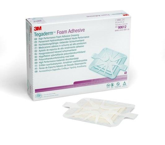 Bx/10 Tegaderm Foam Dressing Adhesive, Adhesive Wrap (Square) Inner Diameter:4In X 4In,Outer Diameter:5-5/8"X 5-5/8"