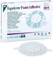 Bx/5 Tegaderm Foam Dressing Adhesive, Adhesive  Inner Diameter:3In X 3In Outer Diameter:5-1/2In X 5-1/2In