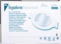 Bx/5 Tegaderm Acrylic Dressing Small Oval Clear  3.75Inx3In(9.25Cmx 7.6Cm)