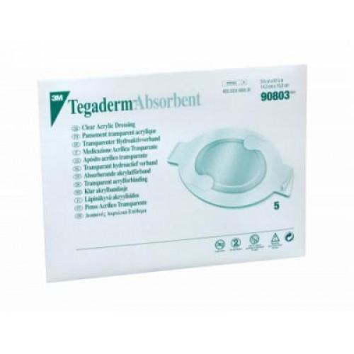 Bx/5 Tegaderm Acrylic Dressing Large  Oval Clear , 6.5Inx5.6In (16.51Cmx 14.22Cm)