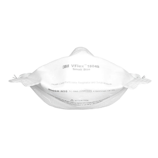 3M™ VFlex™ N95 Healthcare Particulate Respirator and Surgical Mask, 1804S, Size: Small (Box of 50)