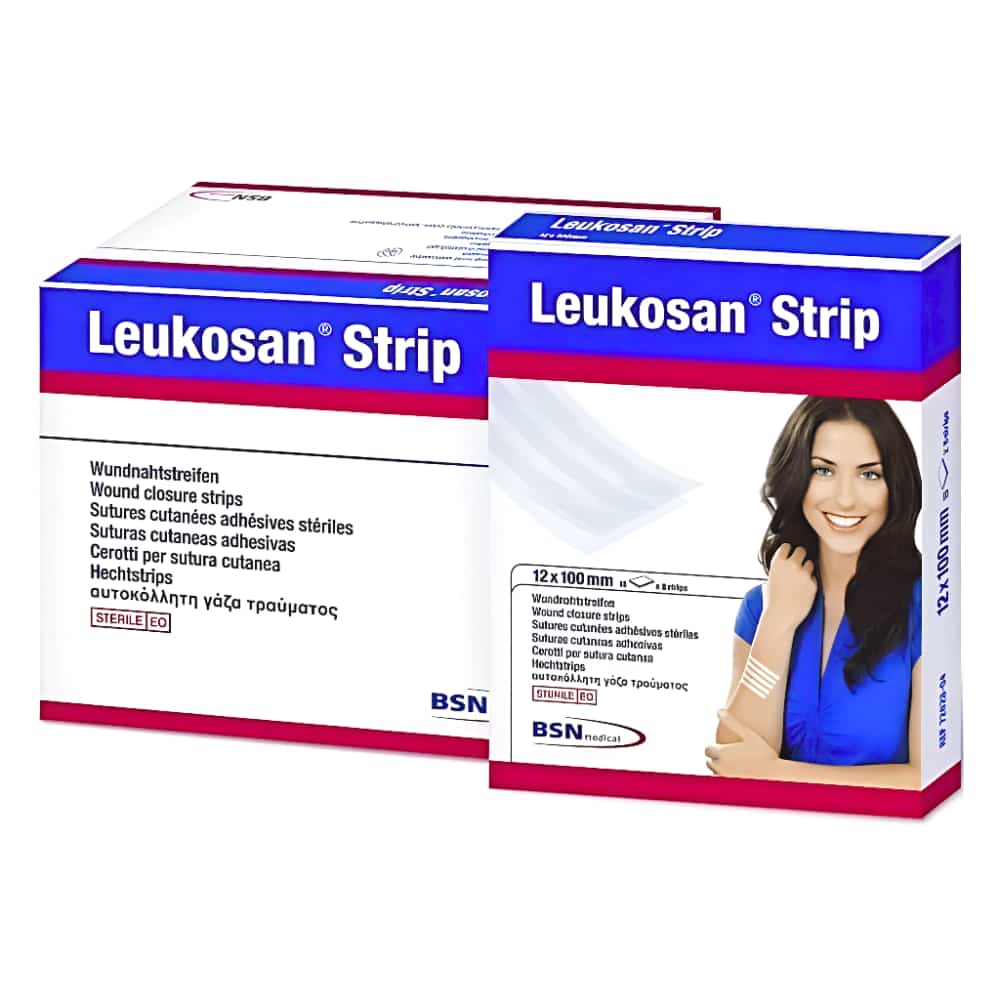 (3 Strips/Pk) Leukosan Strip Adhesive Closure Strips 6mm X 75mm - Box Of 50
