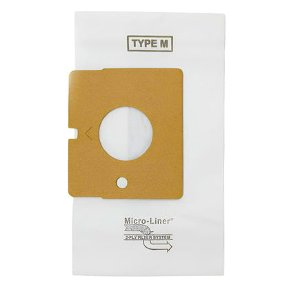 DVC Micro-Lined Paper Replacement Bags Type M Fit Kenmore Blue Magic and LG Canister Vacuums - 9 Bags