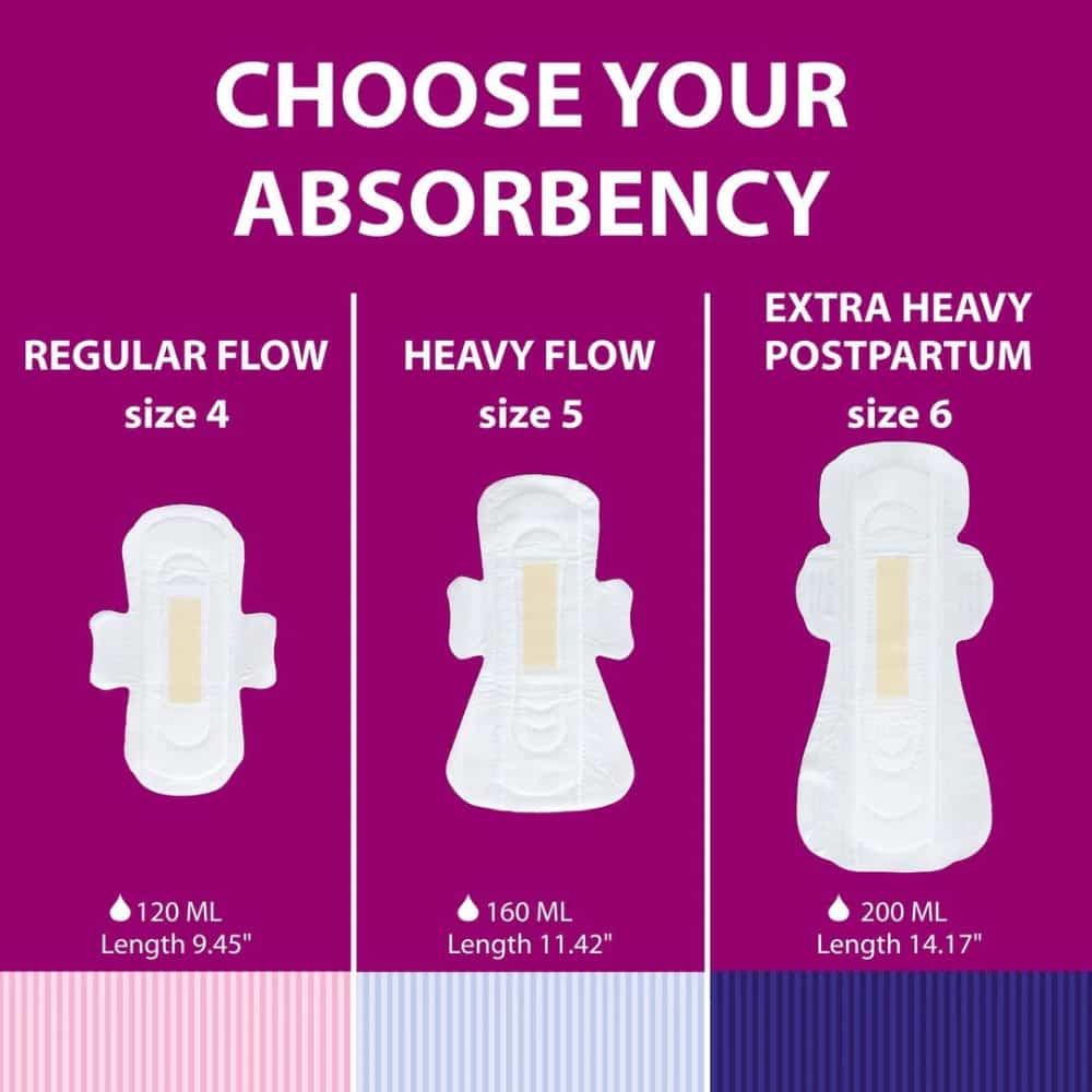 ECO-Certified Overnight/Postpartum Pads