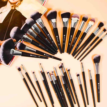 DUcare Makeup Brushes Professional 32Pcs Make up Brushes Set Premium Christmas Gift Synthetic Kabuki Foundation Blending Brush Face Powder Blush