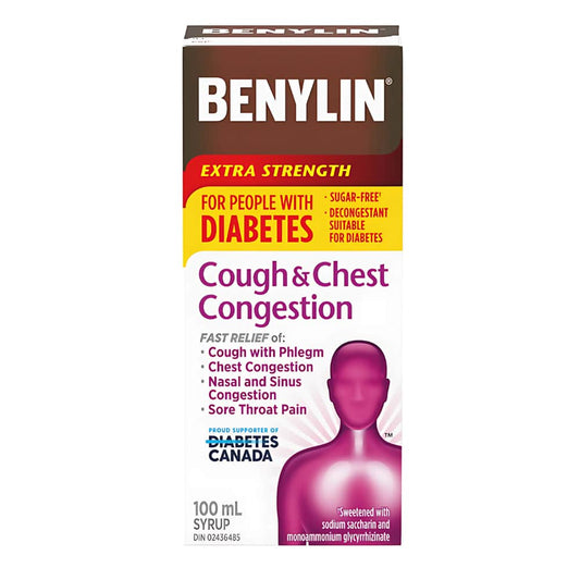 Cough & Chest Congestion Relief, People With Diabetes