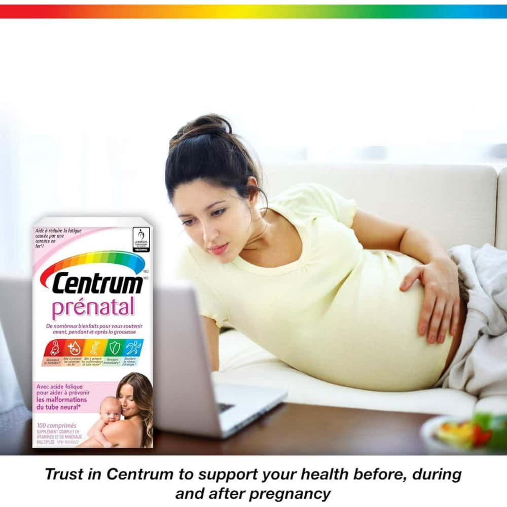 Centrum Prenatal+DHA Multivitamin Supplement with DHA/EPA Omega 3 Combo Pack, 120 Total Count