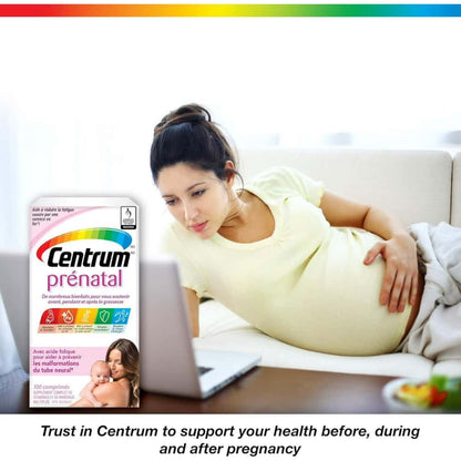 Centrum Prenatal+DHA Multivitamin Supplement with DHA/EPA Omega 3 Combo Pack, 120 Total Count