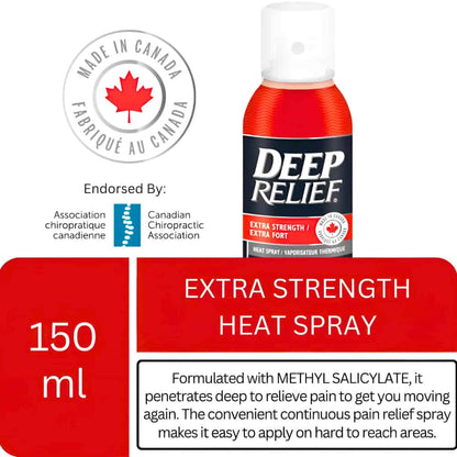 Deep Relief Extra Strength Heat Spray 150mL (Per Each)