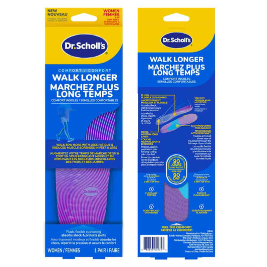 Dr. Scholl’s® Athletic Series Fitness Walking Insoles, Women's, Sizes 6-11
