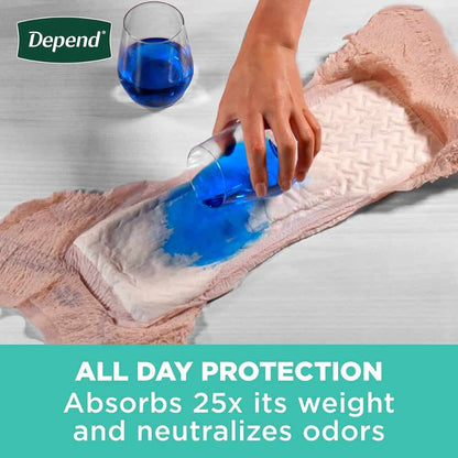 Depend Night Defense Adult Overnight Incontinence Underwear for Women - Blush - Small - 16 Count