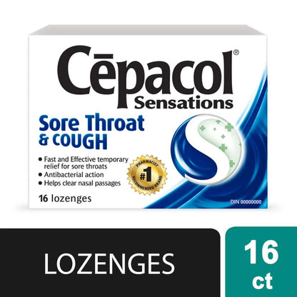 Cepacol® Sensations Sore Throat and Cough, Sore Throat Lozenges, 16 ct