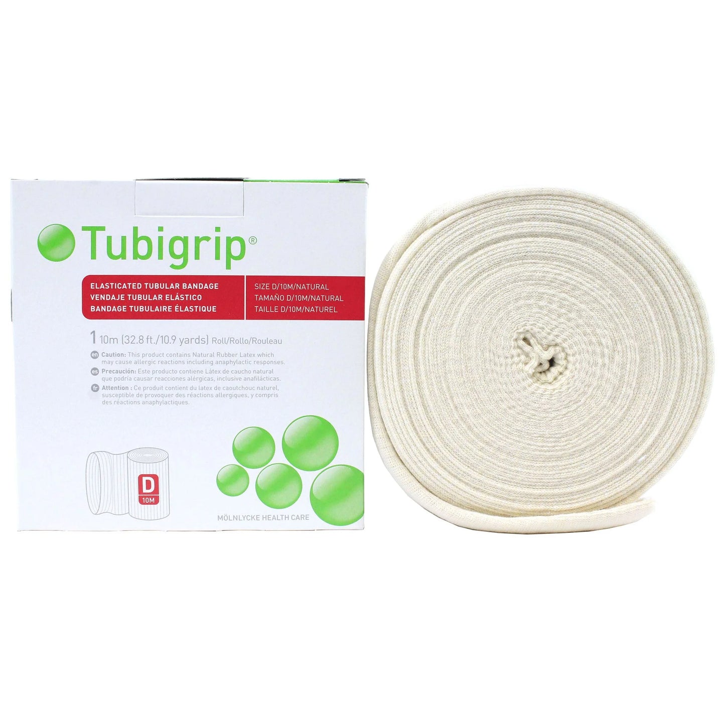 Tubigrip elasticized tubular bandage-Size D 8cmx1m
