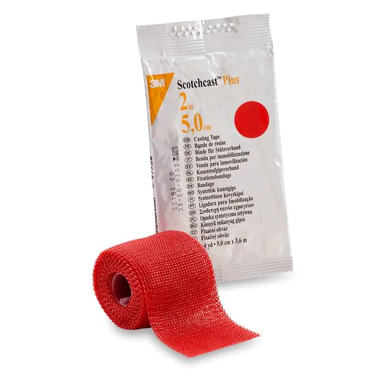 Cs/10 Scotchcast Poly Premium Casting Tape Red 4In