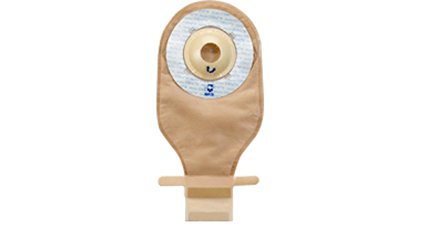 Ultramax 1-Piece Drainable Pouch W/ Aquatack, Pre-Cut 1 1/8 W/ Shallow Convexity, Opaque - Box Of 5