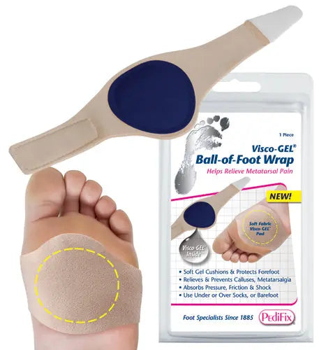 Ea/1 Visco-Gel Ball Of Foot Protective Sleeve Small Right