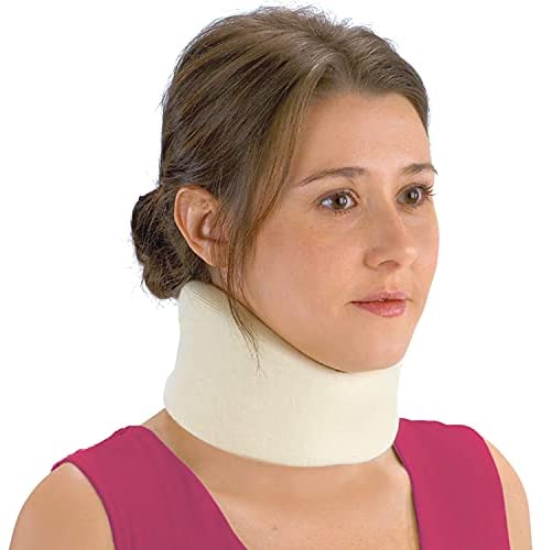 Ea/1 Otc 3" Soft Foam Cervical Collar Minimum Support Lg (17 1/2 - 19 1/2) White Latex-Free