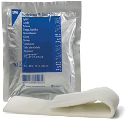 Strip/Sheet Reinforcement Cast/Splint Open Weave Fiberglass/Resin 4in X 3in - Box Of 10