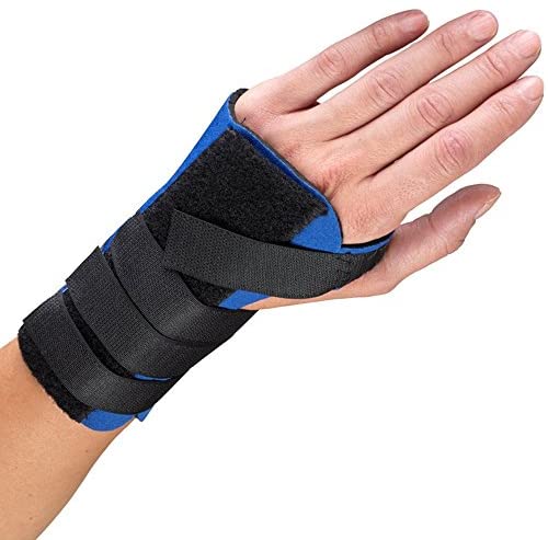 Ea/1 Champion Neoprene Maximum Cock-Up Wrist Splint Sm (4 3/4 - 6") Left-Side W/ Two Removable Metal Splints