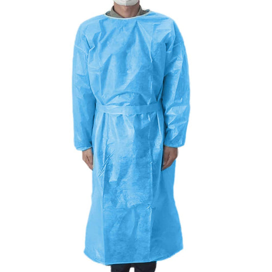 Pkg/10 Isolation Gown Regular , Blue