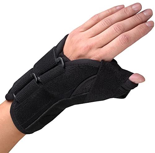 Ea/1 Wrist-Thumb Splint, 6", Maximum Support Left, Medium, Black