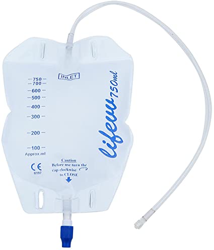 Cs/10 Urine Drain Bag Meter 250Cc Twist Valve