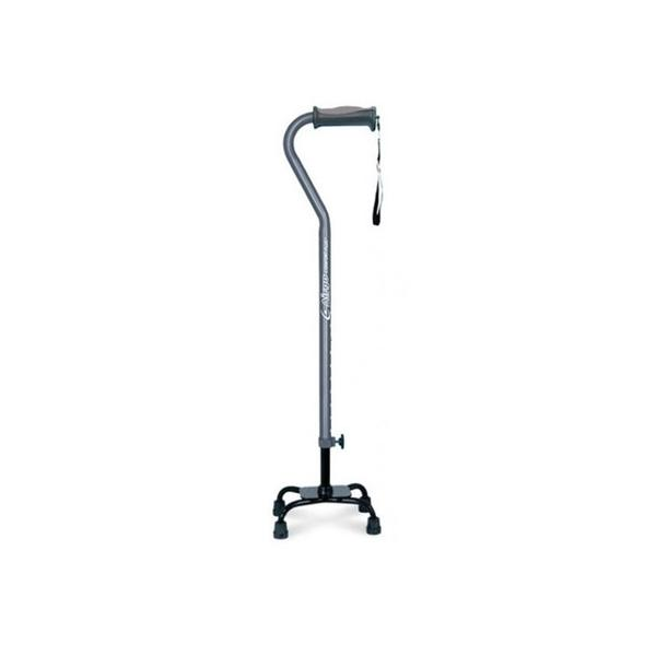Airgo Comfort-Plus Adjustable Quad Cane - Charcoal