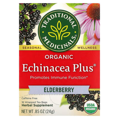 Traditional Tea Echinacea Plus Elderberry Tea - 16's