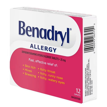 Allergy Medicine, 25mg - 12 Caplets