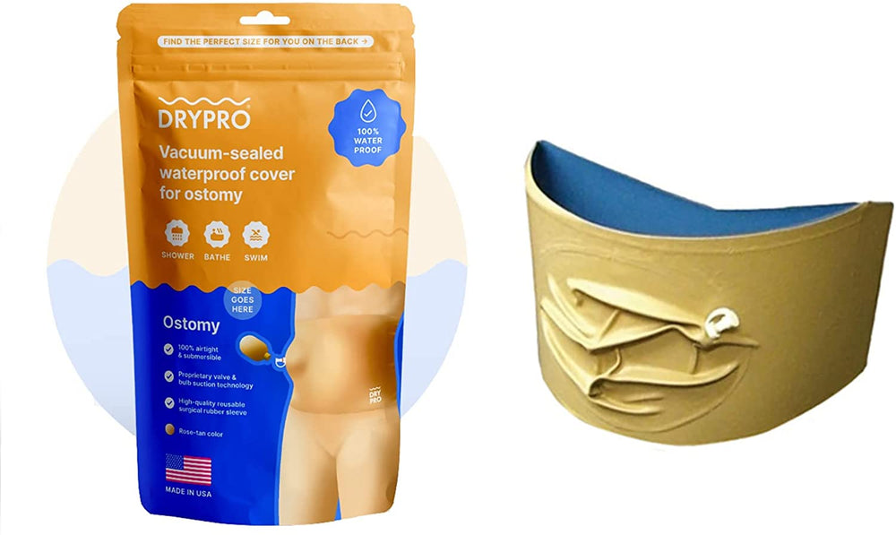 Drypro Waterproof Ostomy Protector Large 38-42” Tan