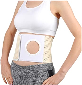 Binder 9" Ostomy W/ Pad, 4" Hole White X-Small - Ea/1