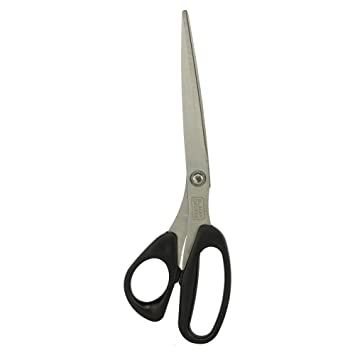Ea/1 Scissors Universal 7" Black Handle 1-Serrated Blade Sterile