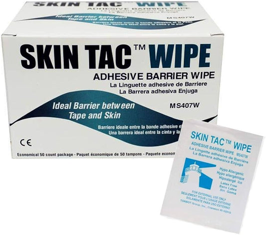 Torbot Skin Tac Adhesive Barrier Wipes 50/Box
