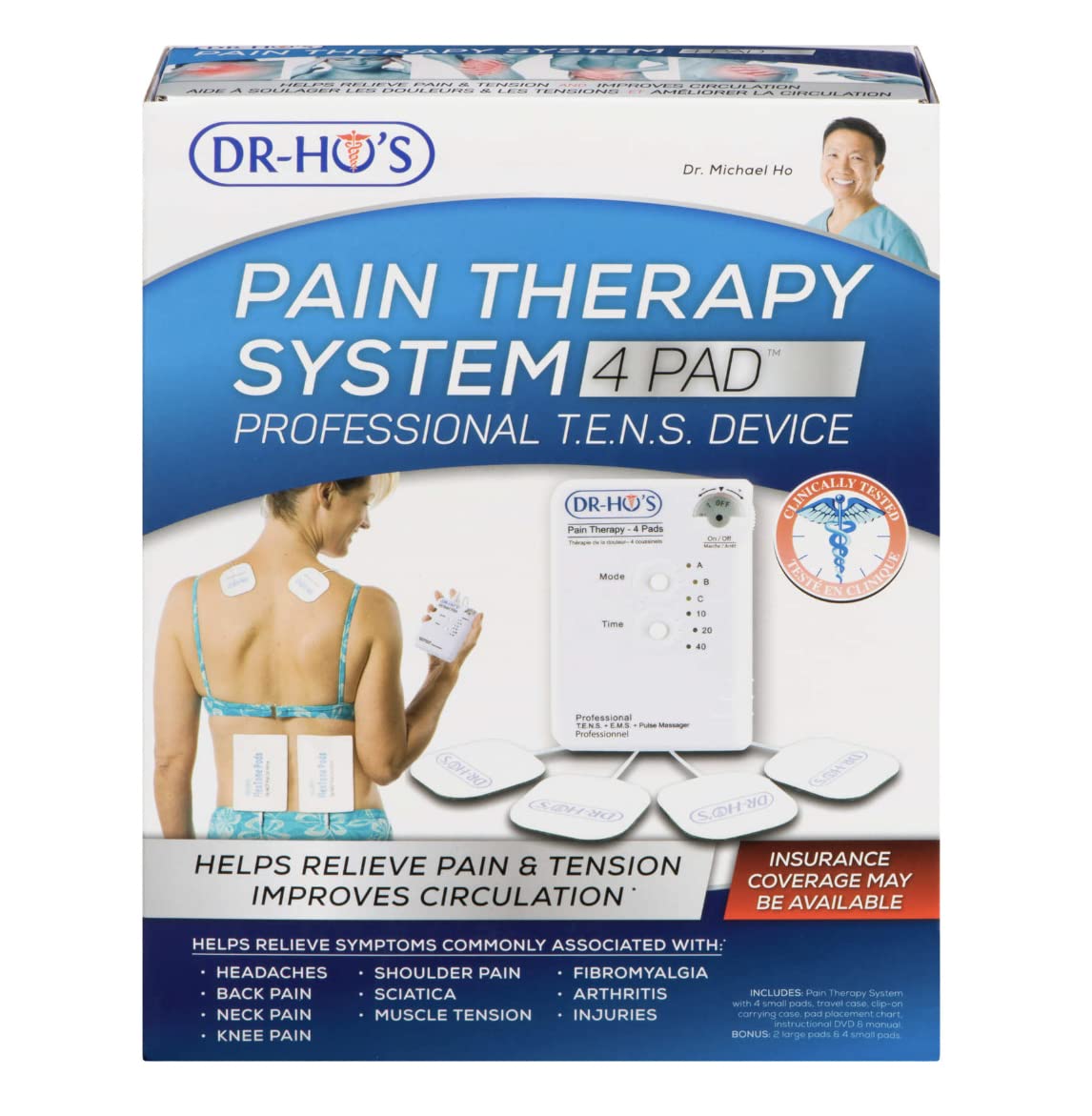 DR HO's: Pain Therapy System 4-Pad (TENS)