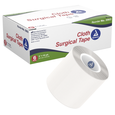 Dynarex® Cloth Surgical Tape, 2" x 10 yds (Box 6 pcs)