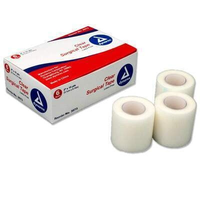 Dynarex® Clear Surgical Tape, 2" x 10 yds (Box 6 pcs)