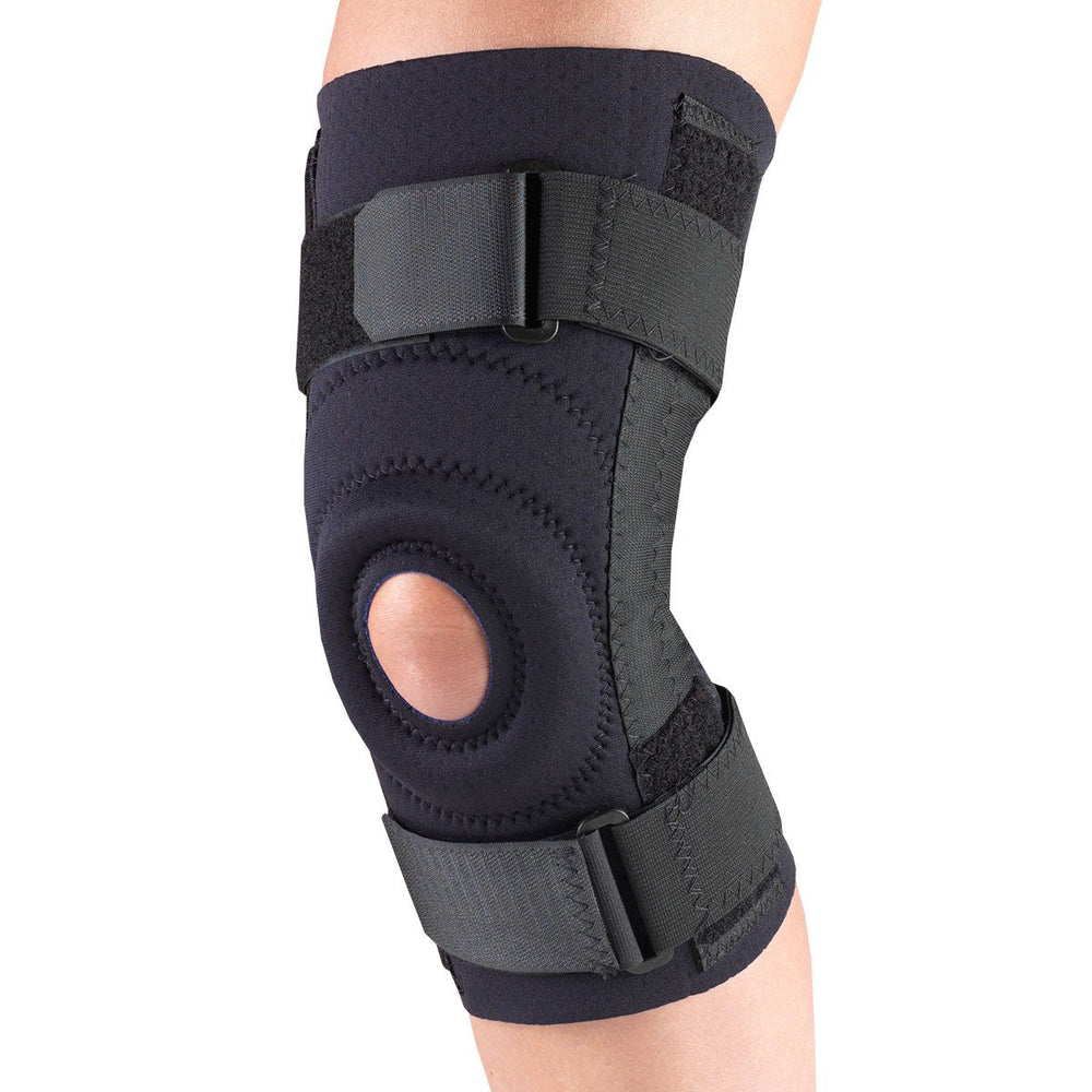 Ea/1 Champion Neoprene Medium Knee Stabilizer W/ Spiral Stays Xl (16 - 17 1/2") Left Or Right Black