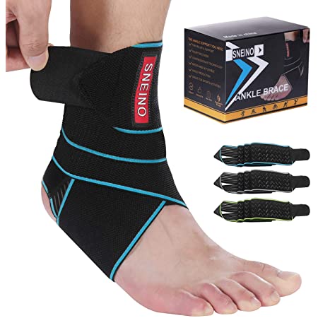 Ea/1 Otc Medium Ankle Support W/ Figure 8 Wraparound Strap Black Sm (6 3/4 - 7 3/4)