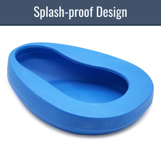 Bedpan Autoclavable Adult Medium Blue