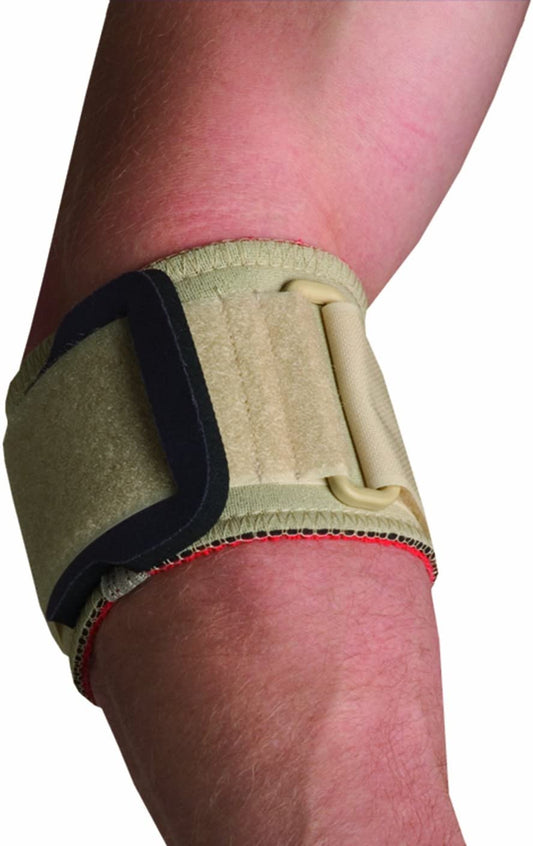Tennis Elbow Strap Wiith Pad, Black, Small