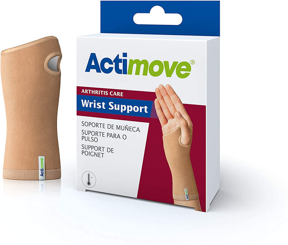 Ea/1 Actimove Arthritis Pain Relief Support, Wrist, Lg, Beige