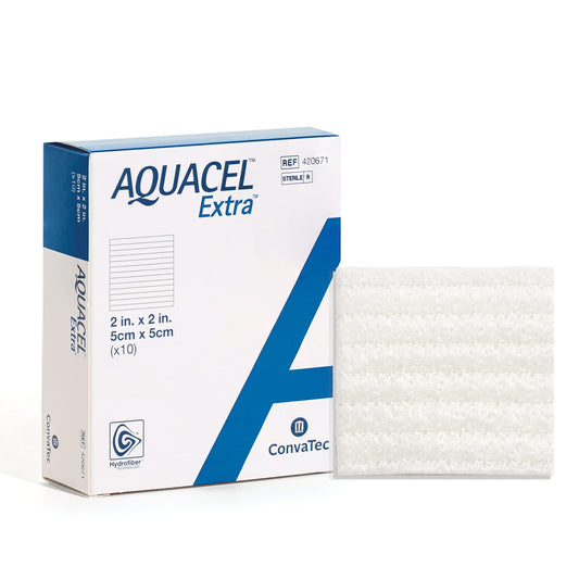 Aquacel AG+ EXTRA Dressing 2x2in. - 10/Box