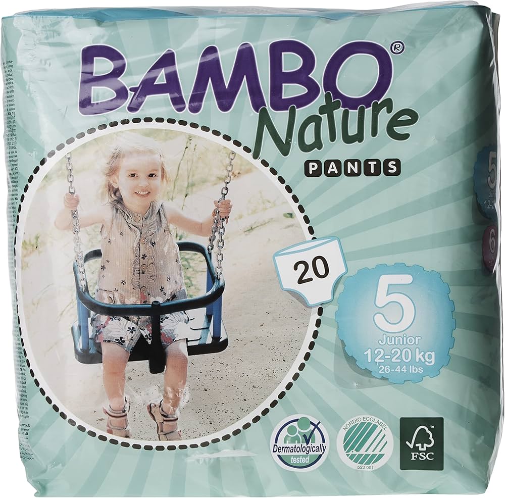 Bambo Junior Training Pants Size 5 (26-44 lbs) - 100/Case