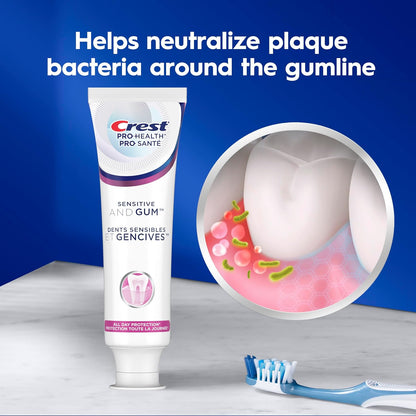 Crest Pro-Health Toothpaste Gum & Sensitivity All Day Protection, 110mL