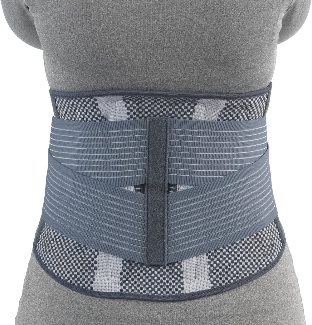 Ea/1 Otc Medium Theratex Lumbosacral Support Small (29-32") Grey/ Patterened 10" Back W/ Flexible Stays Non-Elastic Front