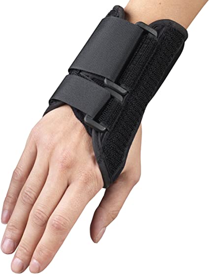 Ea/1 Otc Maximum 6" Wrist Splint Left Lg (7 1/2 - 8 1/2") Removable Palmar Splint & Flexible Stays Latex-Free