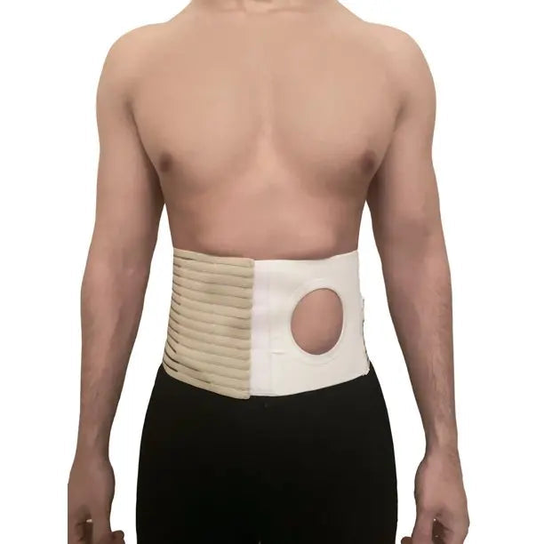Ea/1 Flat Panel Regular Elastic 6" Support Belt Xxl (47-52") Left-Side 3 1/4" Opening 1" From Bottom Beige (Non-Returnable)