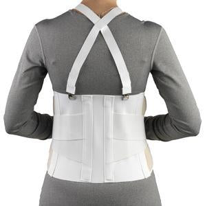 Ea/1 Industrial Belt Med Suppport  No Suspenders White Large (36-42") C206L