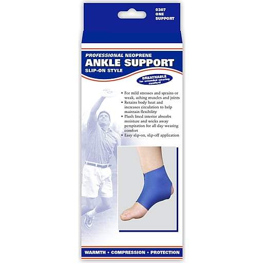 Champion Neoprene Minimum Ankle Support M (7 3/4-8 3/4") Blue - Ea/1