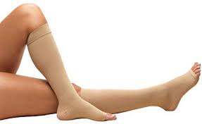 Pr/1 Anti-Embolism Stockings ,Below Knee Open Toe,18Mmhg 2X-Large,Beige
